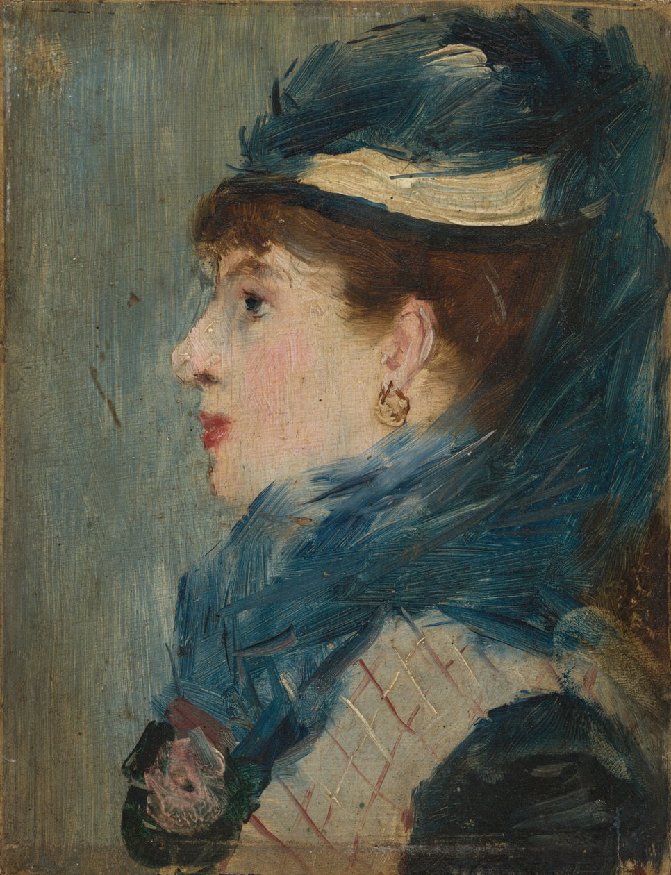 Portret damy, ok. 1879 (olej na drewnie) autorstwa Édouard Manet