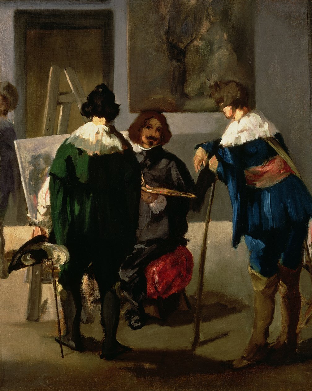 Scena w hiszpańskiej pracowni, ok. 1860 autorstwa Édouard Manet