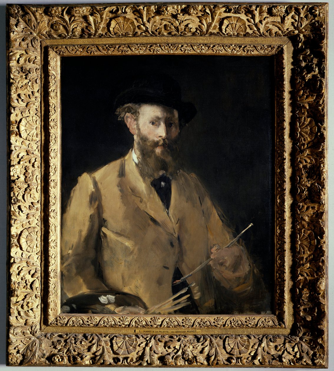 Autoportret z paletą Obraz Edouarda Maneta (1832-1883) 1879 Ze zbiorów prywatnych autorstwa Édouard Manet