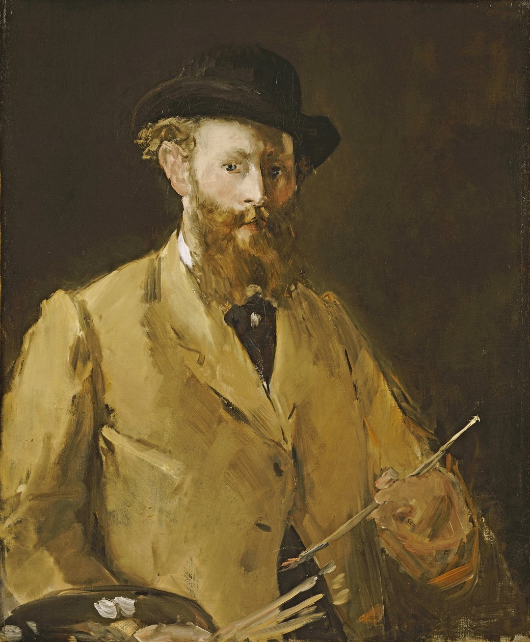 Autoportret z paletą autorstwa Édouard Manet