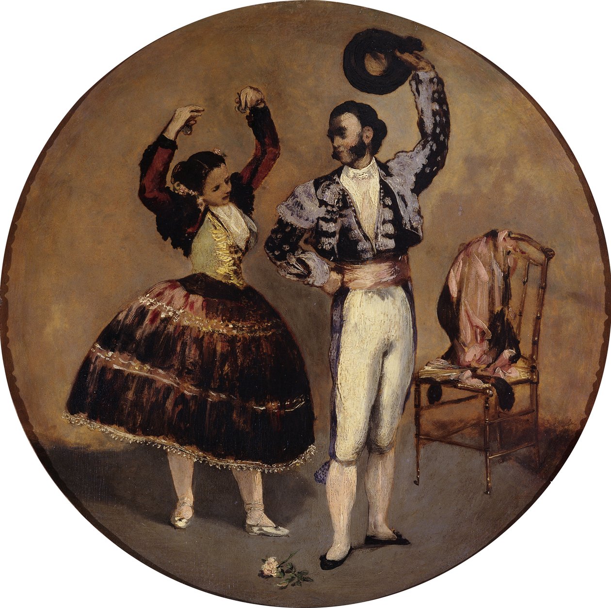 Hiszpańscy tancerze autorstwa Édouard Manet