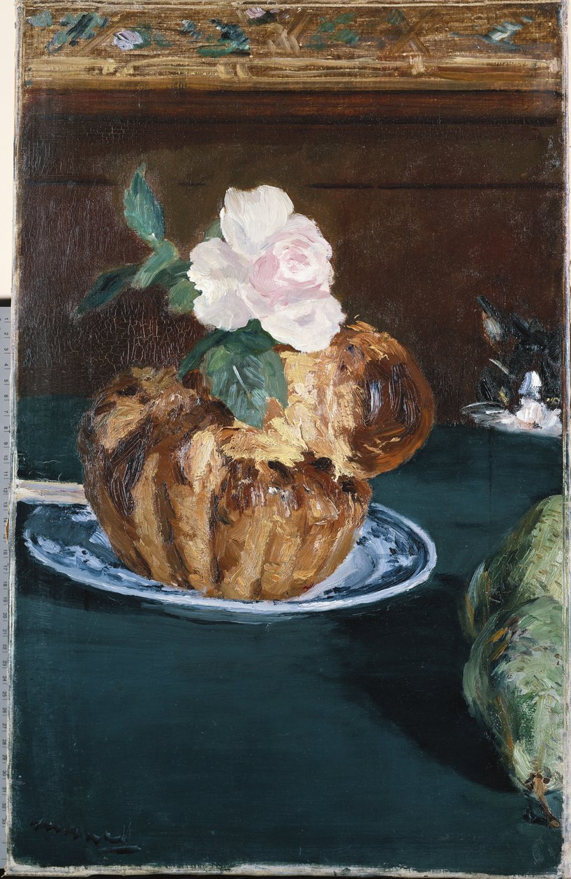 Martwa natura z Brioche, ok.1880 autorstwa Édouard Manet