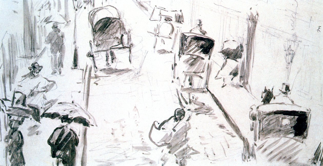 Scena uliczna, c1850-c1883 autorstwa Édouard Manet