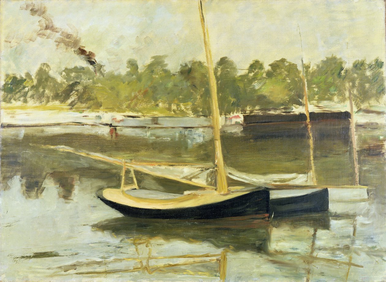 Badanie łodzi w Argenteuil autorstwa Édouard Manet