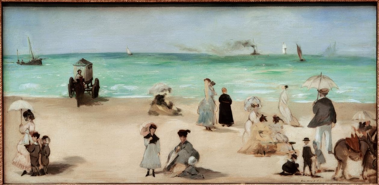 Na plaży Boulognesur-Mer autorstwa Édouard Manet