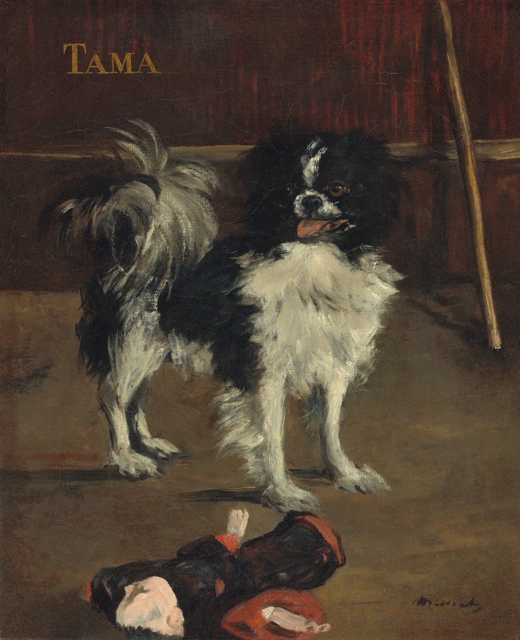 Tama, japoński pies autorstwa Édouard Manet