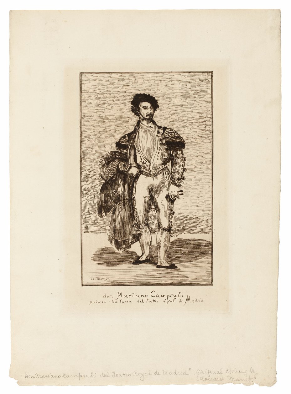 Tancerz baletowy (Don Mariano Camprubi) autorstwa Édouard Manet