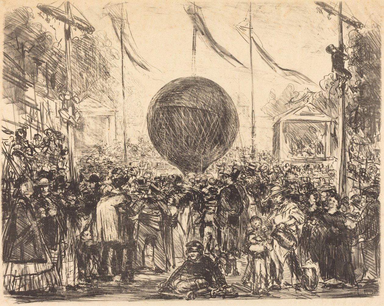 Balon autorstwa Édouard Manet