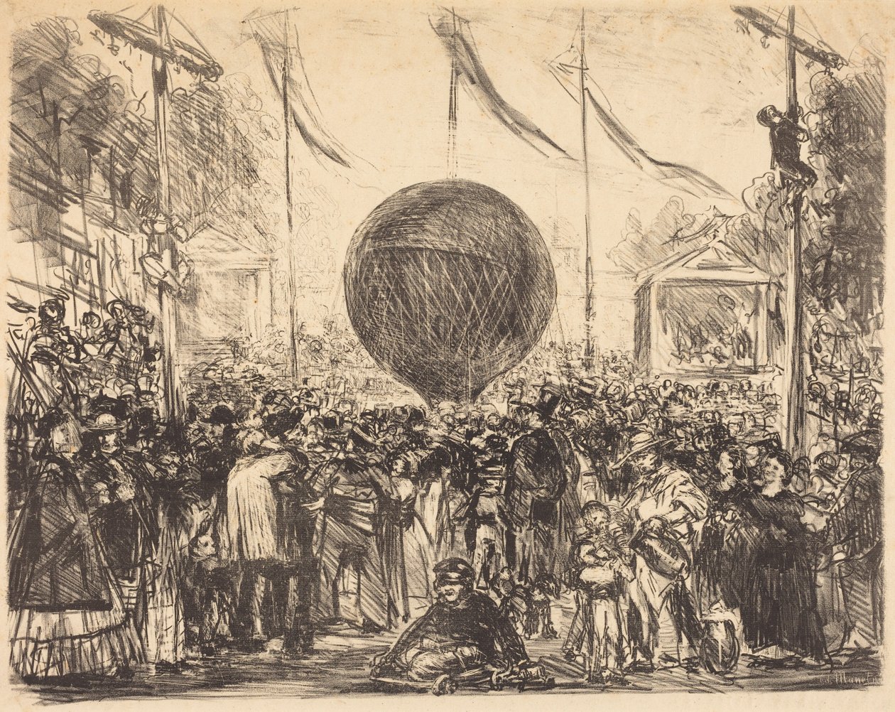 Balon autorstwa Édouard Manet