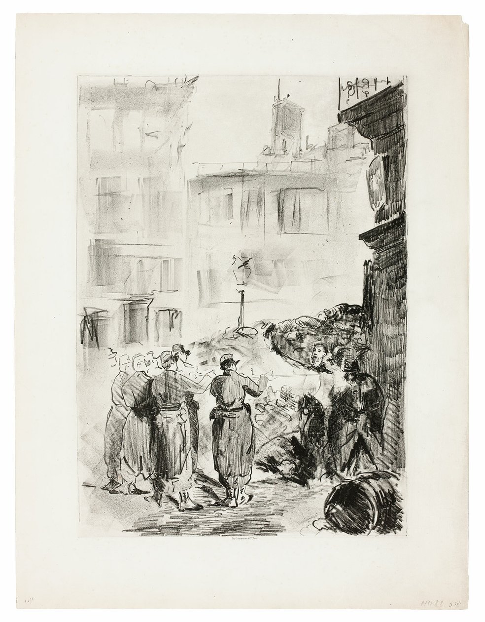 Barykada autorstwa Édouard Manet