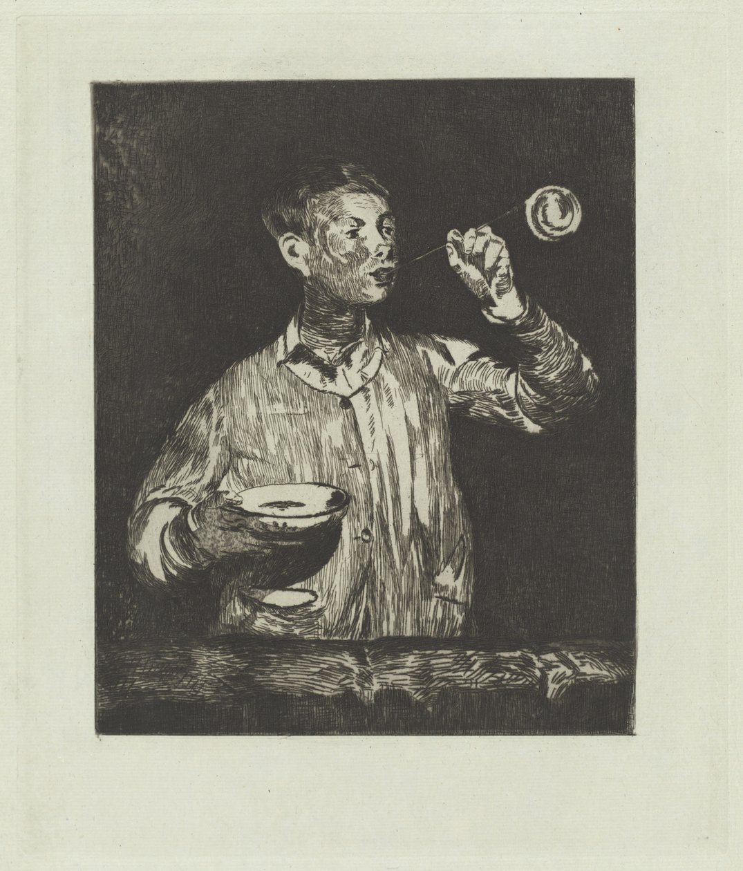 Chłopiec z bańkami mydlanymi Chłopiec z bańkami mydlanymi, 18681869. autorstwa Édouard Manet