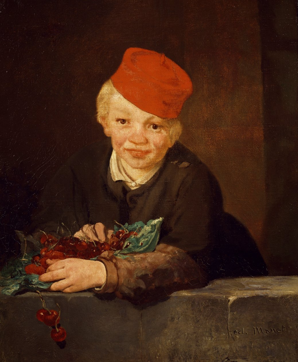 Chłopiec z czereśniami autorstwa Édouard Manet