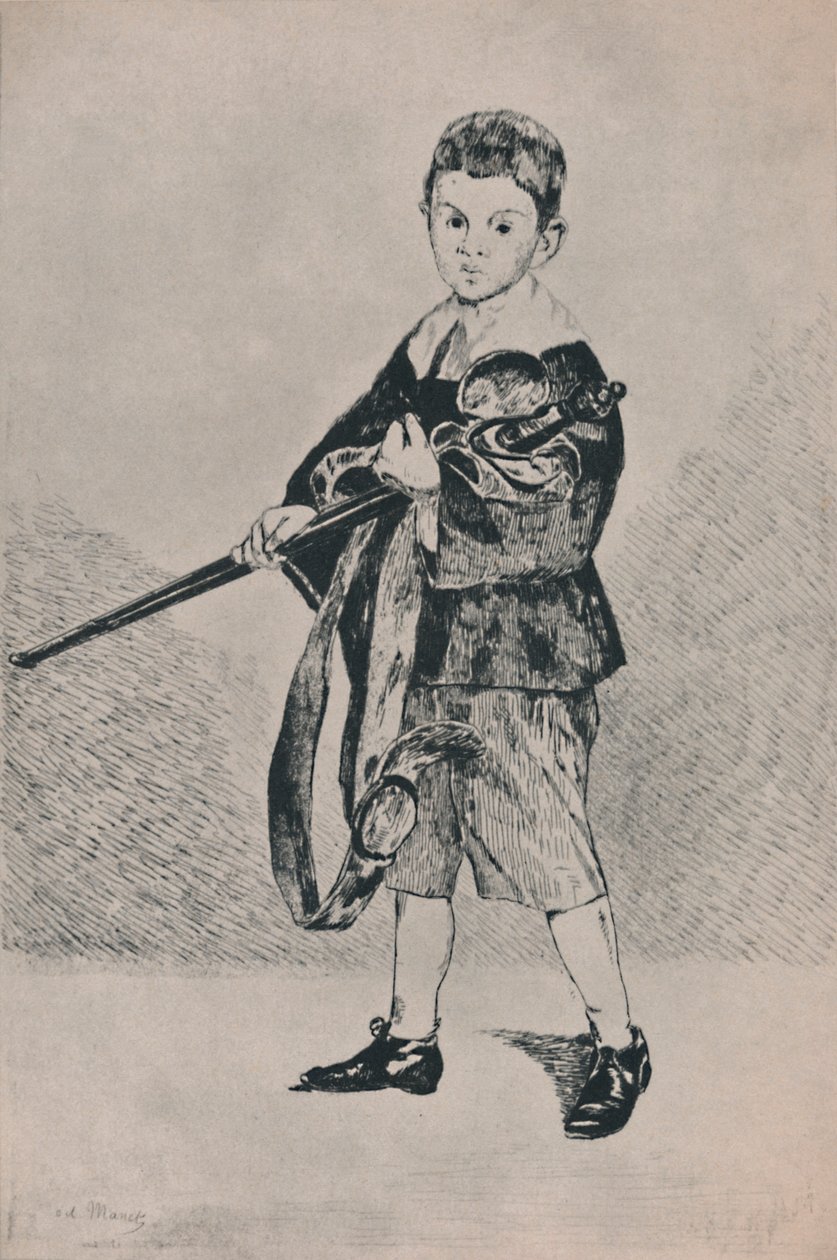 Chłopiec z mieczem, 1862, 1946 autorstwa Édouard Manet