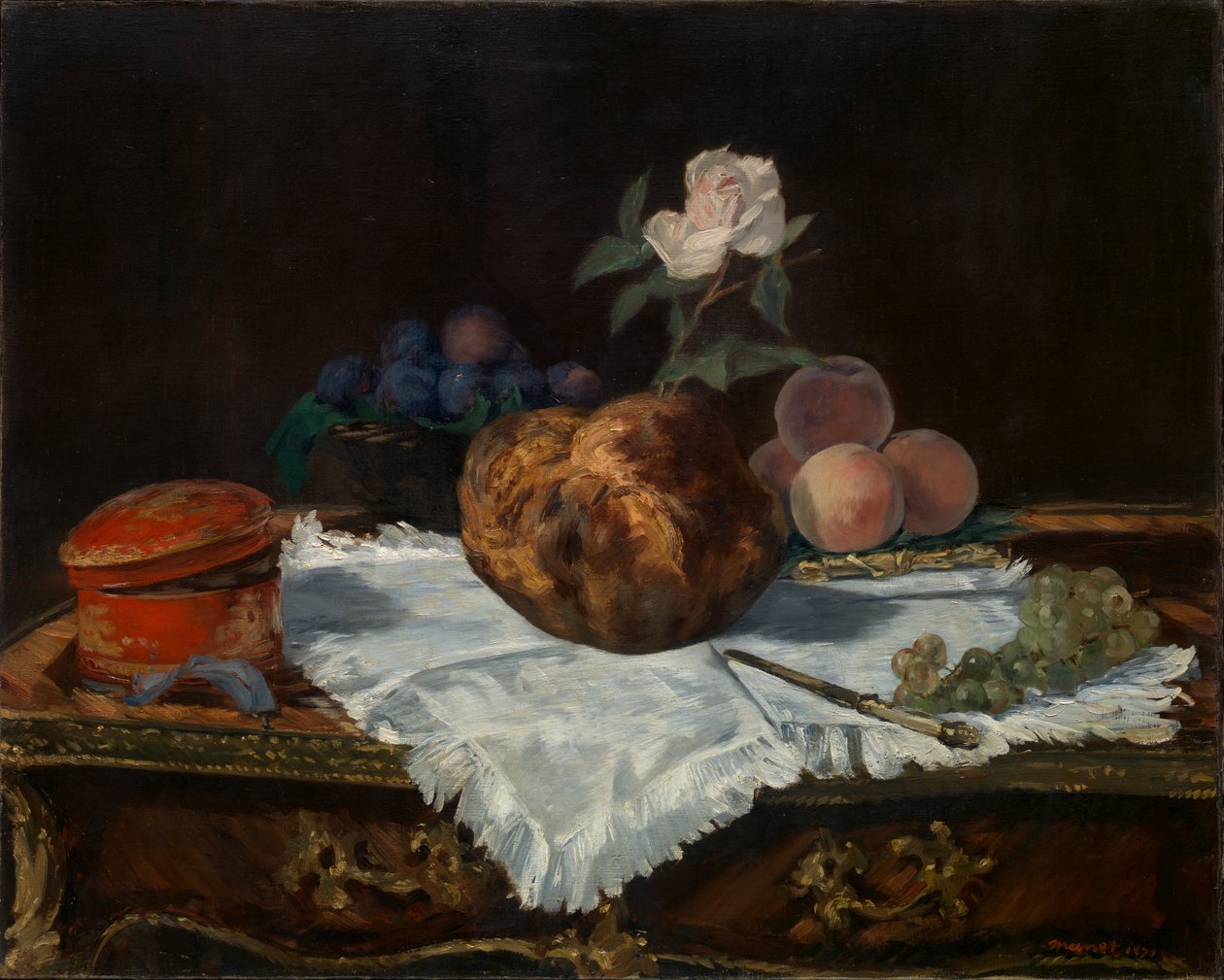Brioche, 1870. autorstwa Édouard Manet