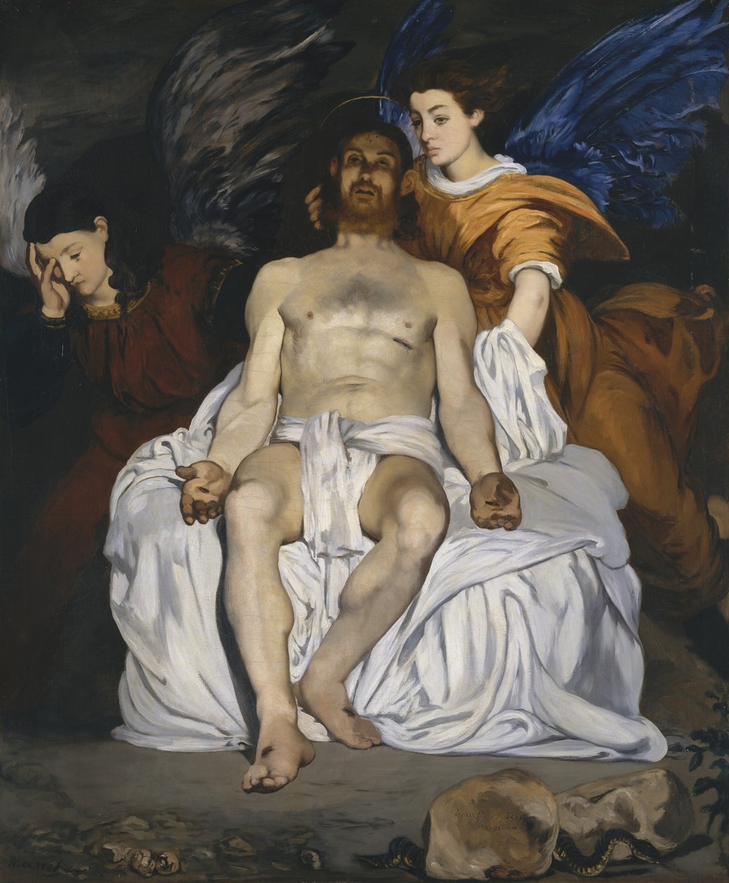 Martwy Chrystus z aniołami autorstwa Édouard Manet
