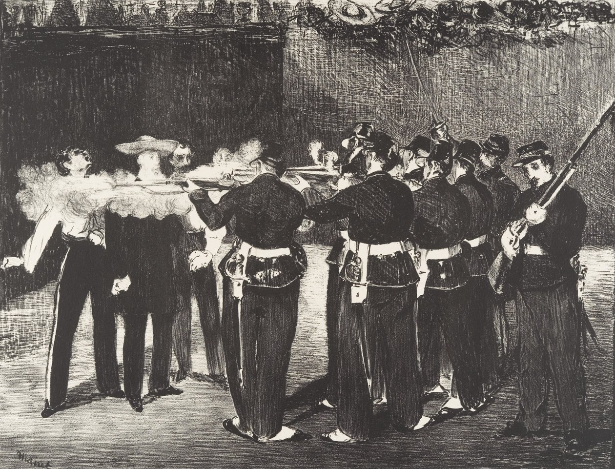 Egzekucja cesarza Maksymiliana Egzekucja Maksymiliana 1868 r. autorstwa Édouard Manet