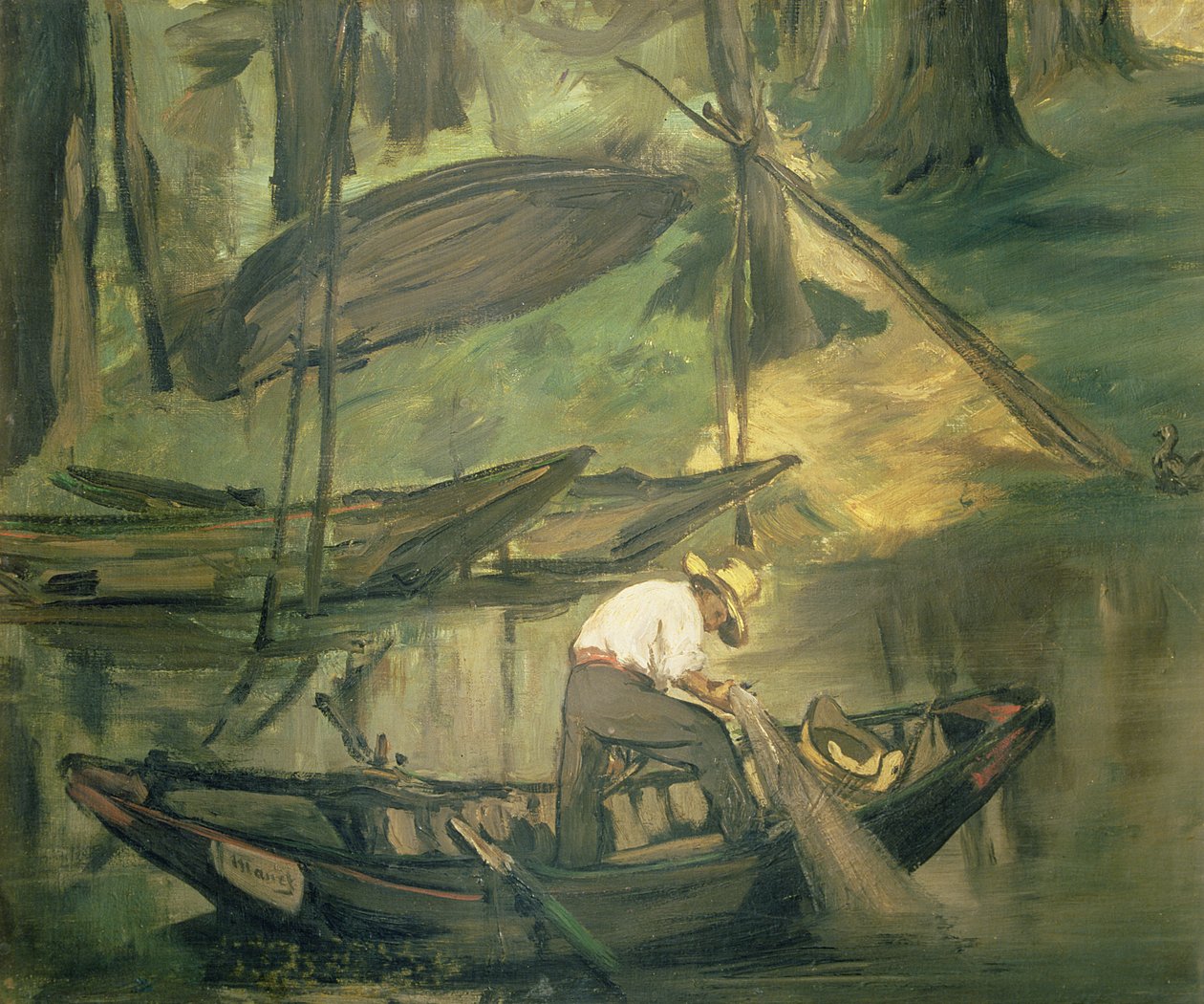 Rybak, ok. 1861 (olej na płótnie) autorstwa Édouard Manet