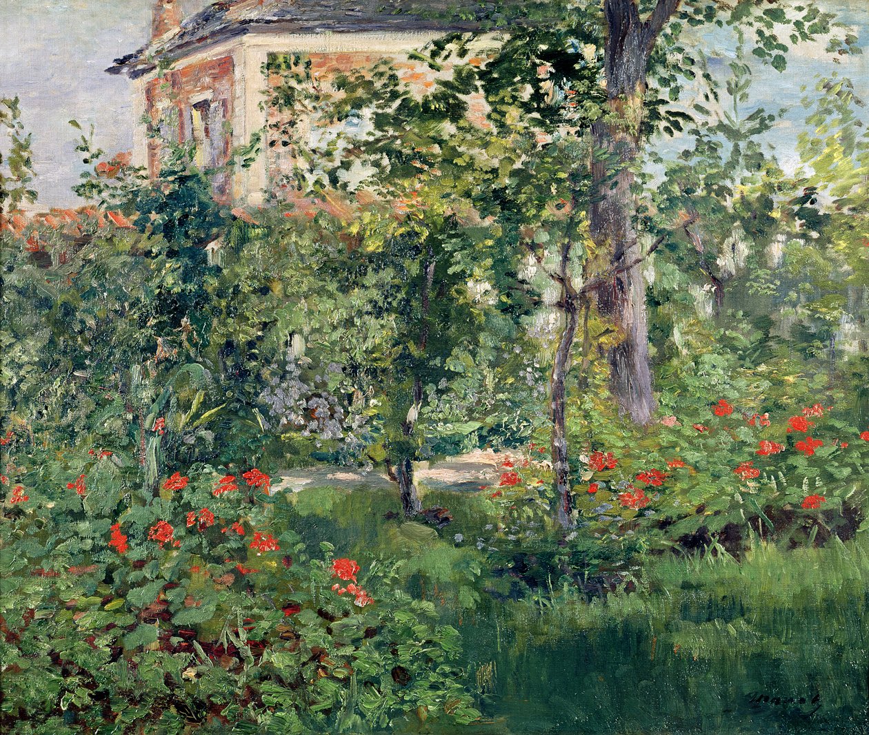 Ogród w Bellevue, 1880 autorstwa Édouard Manet