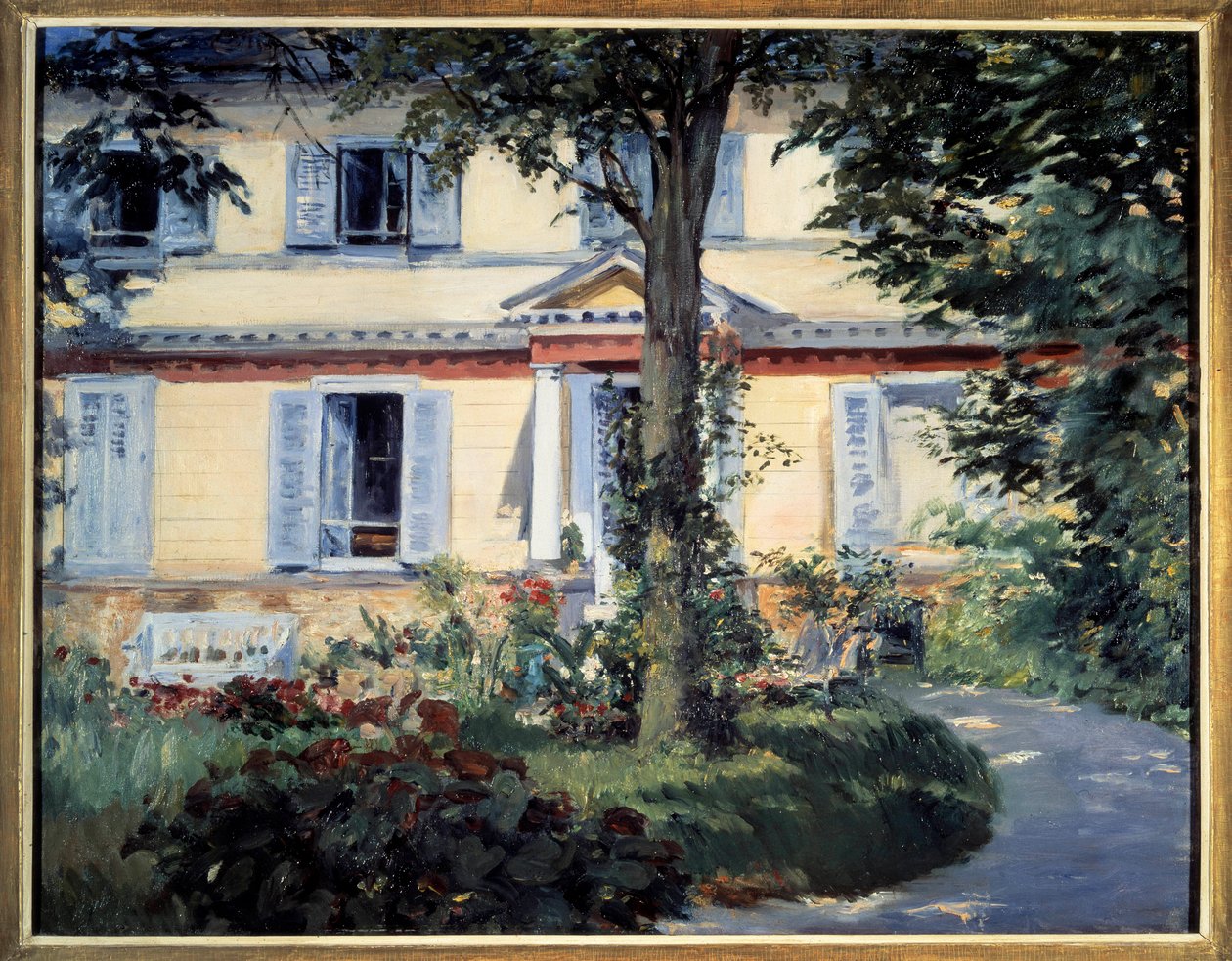 Dom Rueila Malarstwo Edouarda Maneta (1832-1883) 1882 Berlin, Staatliche museum autorstwa Édouard Manet