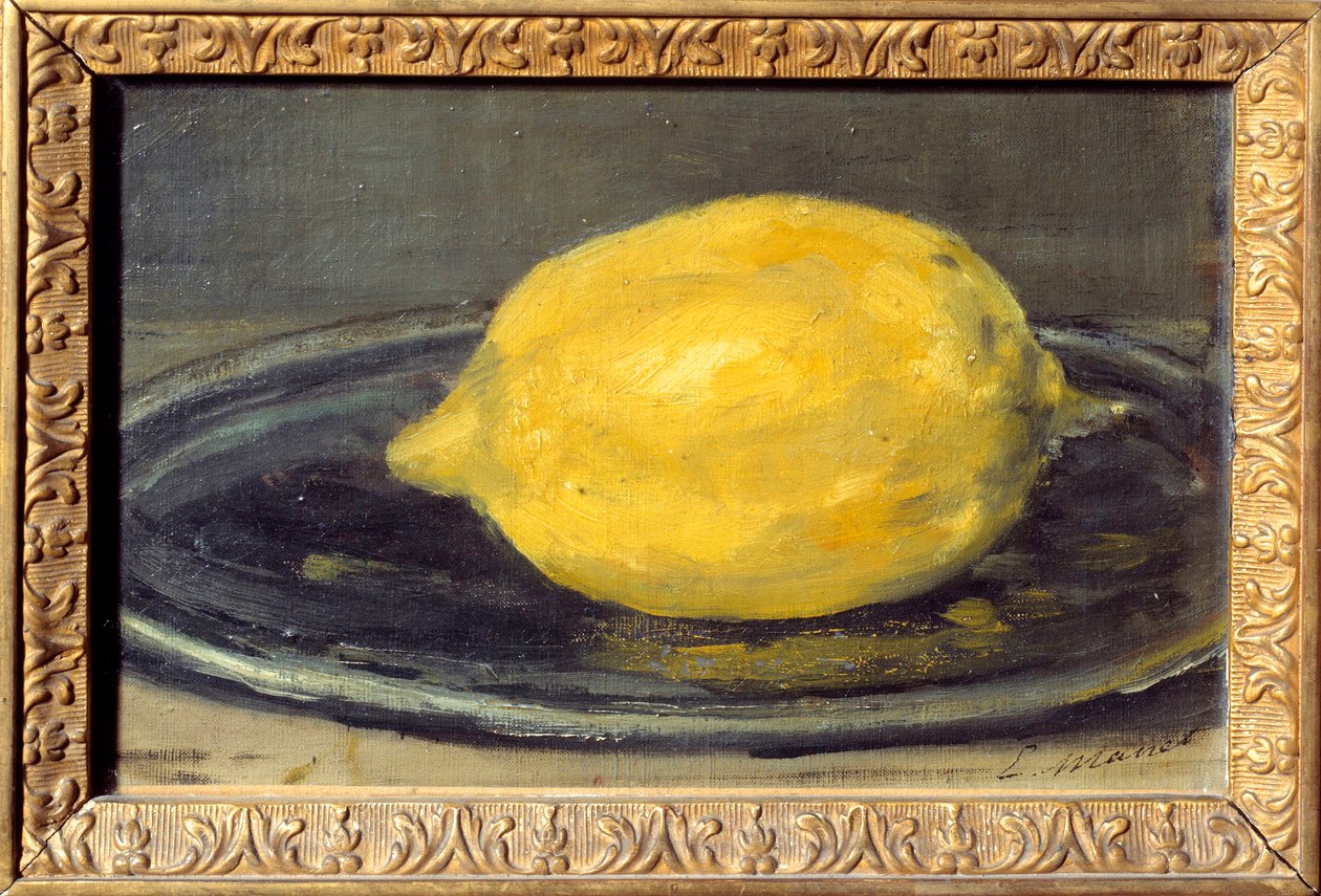 Obraz cytrynowy Edouarda Maneta (1832-1883). 1880. Niedz. 0,14x0,22m Paryż. Musee d