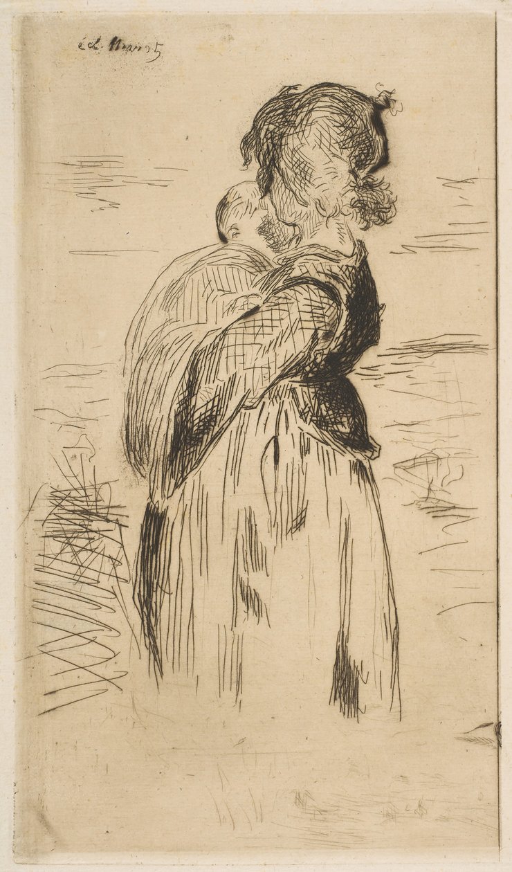 Mała dziewczynka, 1861-62. autorstwa Édouard Manet