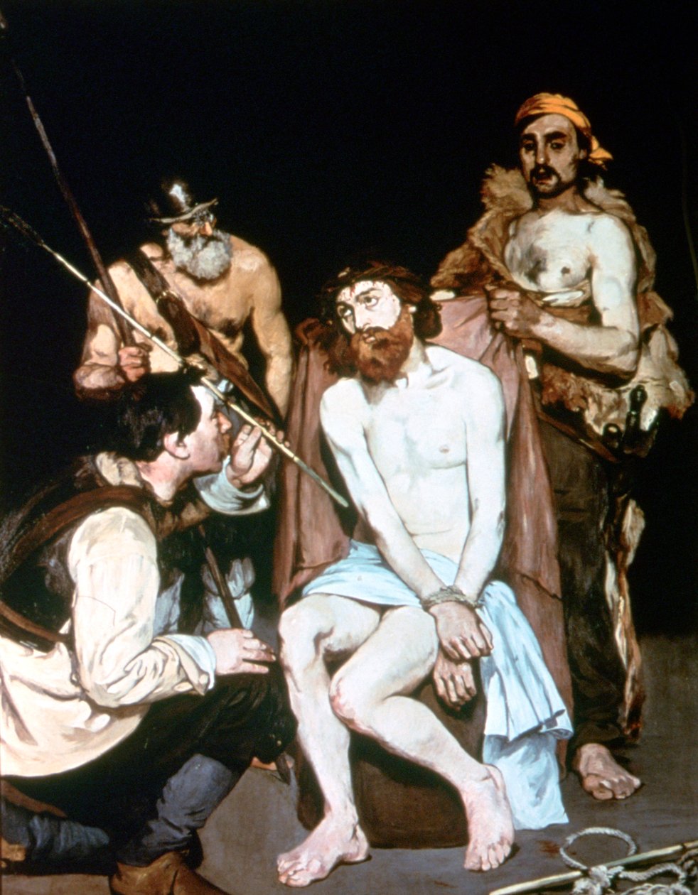 Naśmiewanie się z Chrystusa, 1885 autorstwa Édouard Manet