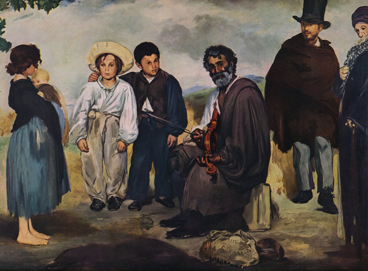 Stary muzyk, 1862 autorstwa Édouard Manet