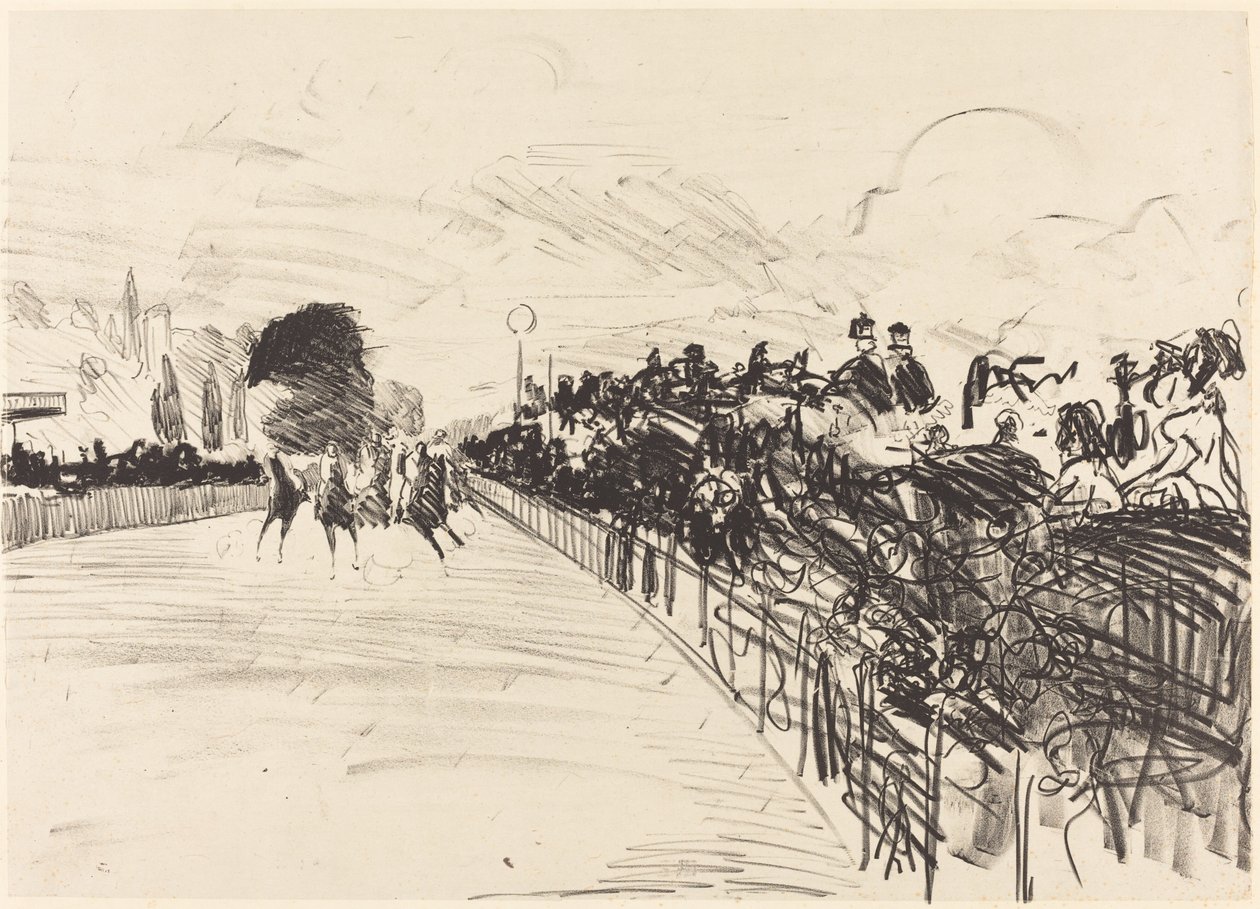 Wyścigi (kursy Les) autorstwa Édouard Manet