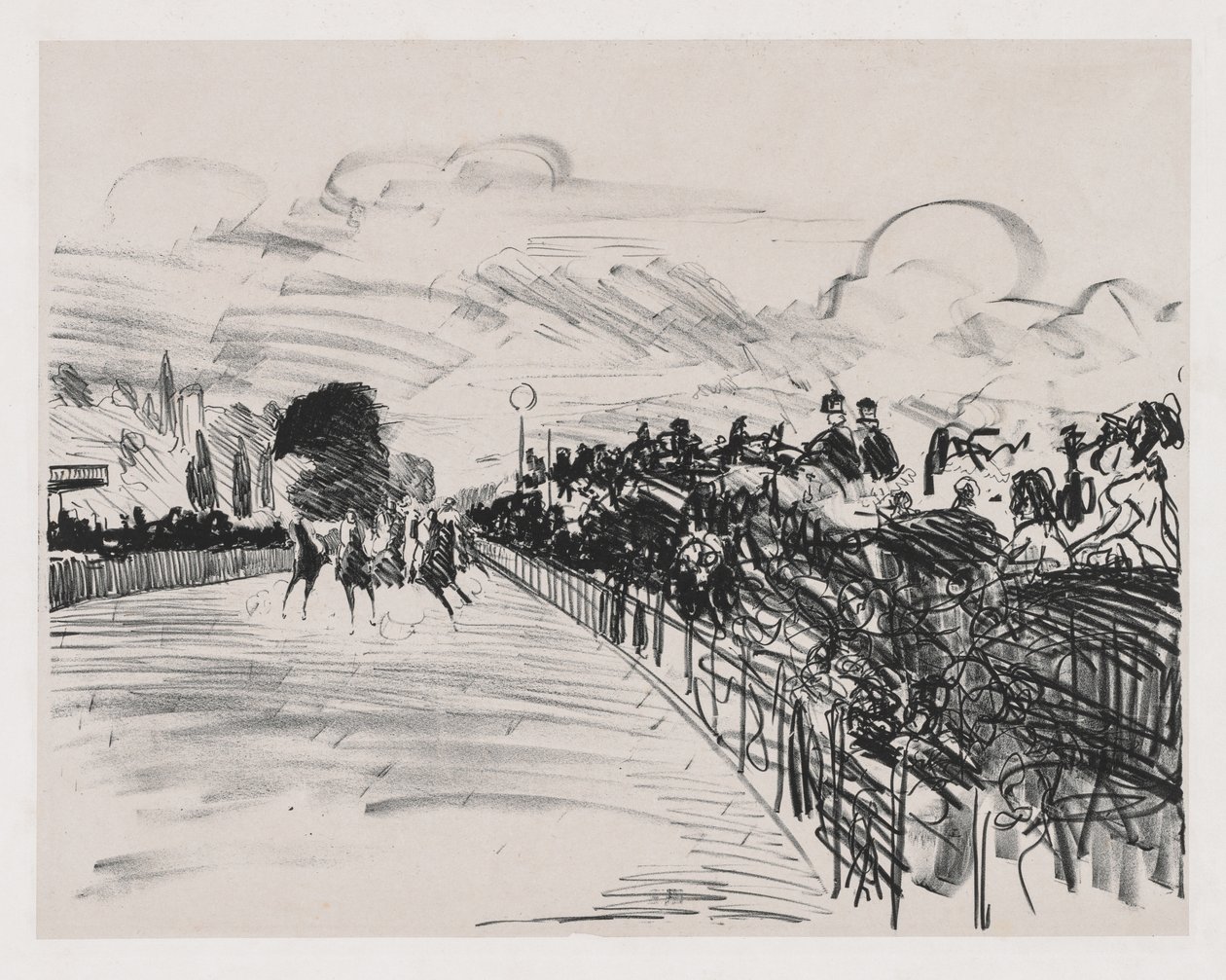 Wyścigi, 1865. autorstwa Édouard Manet