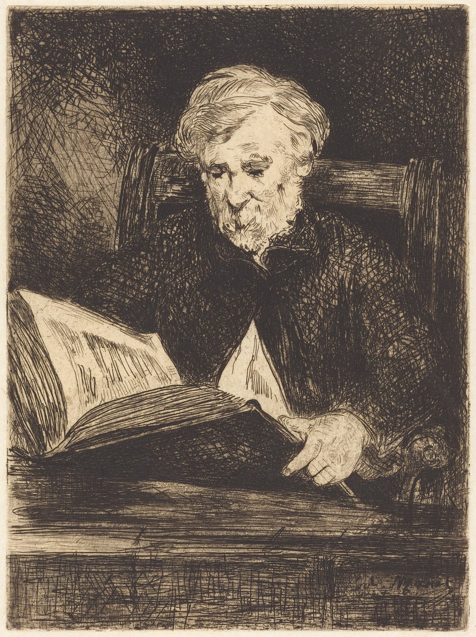 Czytelnik autorstwa Édouard Manet