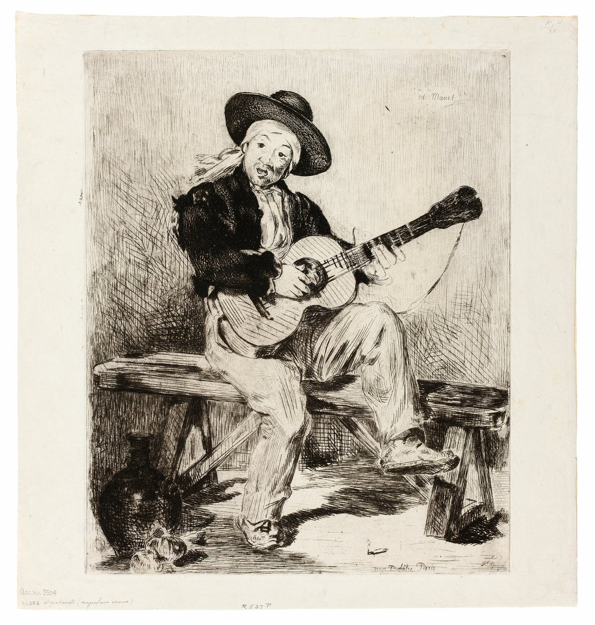 Hiszpańska piosenkarka autorstwa Édouard Manet