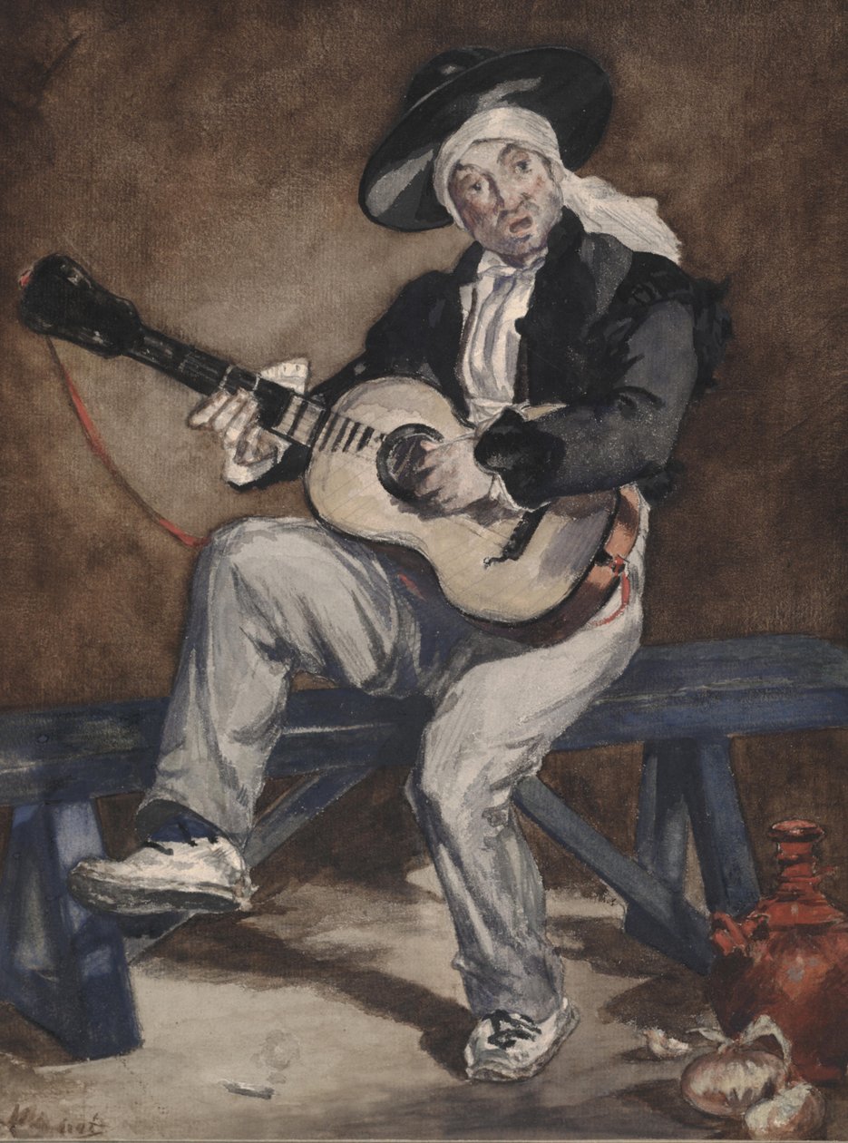 Hiszpańska piosenkarka autorstwa Édouard Manet