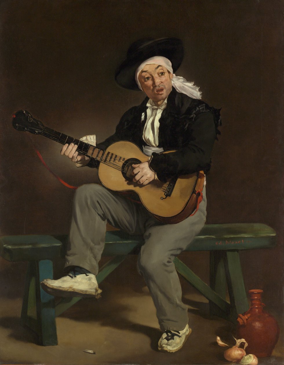 Hiszpański piosenkarz, 1860. autorstwa Édouard Manet