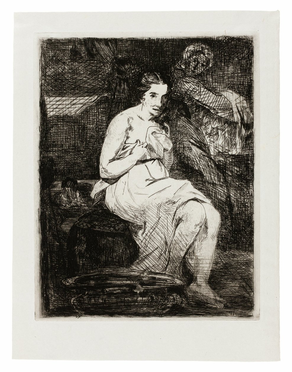 toaleta autorstwa Édouard Manet