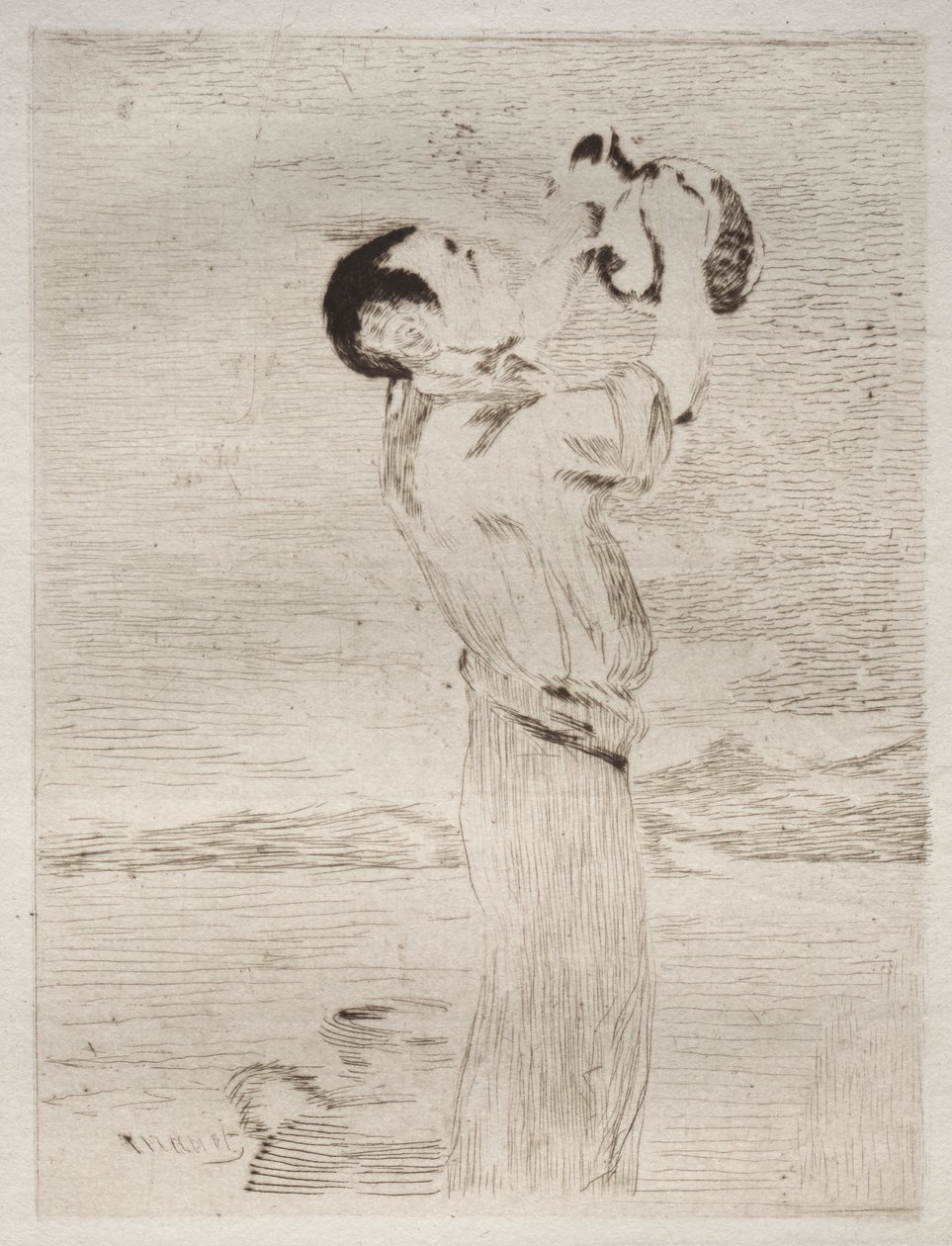 Pijący wodę autorstwa Édouard Manet