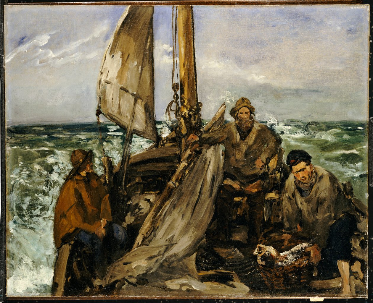 Robotnicy morza, 1873 autorstwa Édouard Manet