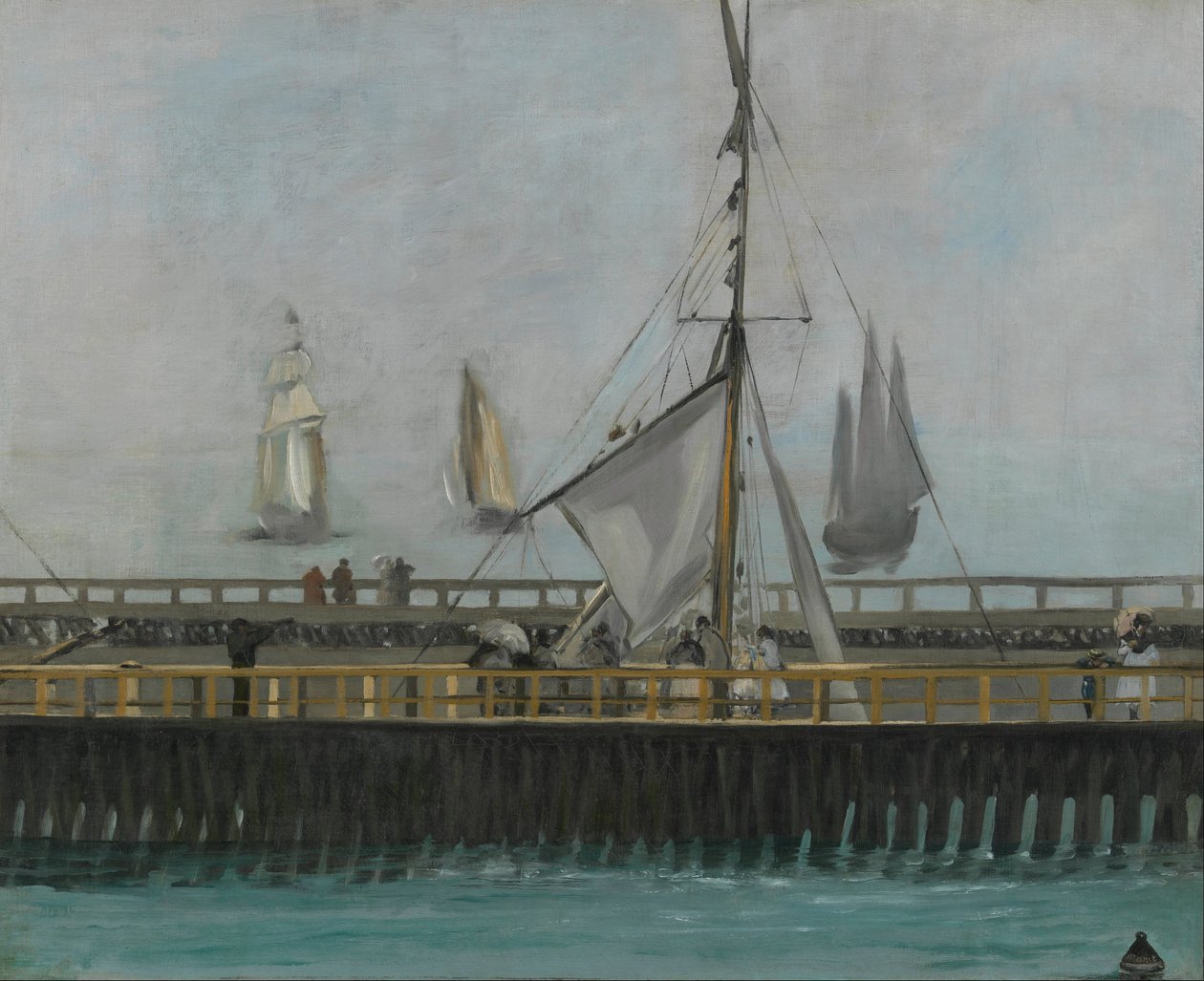 Nabrzeże w Boulogne-sur-Mer autorstwa Édouard Manet