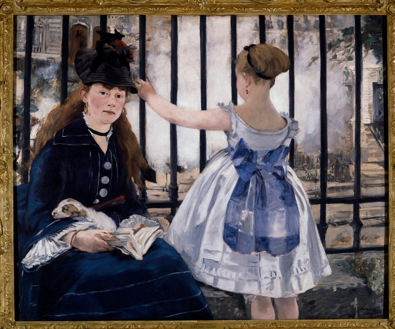 Kolej (lub gare Saint Lazare) autorstwa Édouard Manet