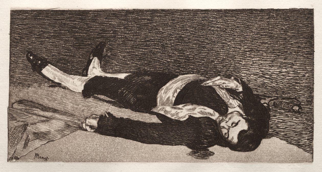 martwy torreador autorstwa Édouard Manet