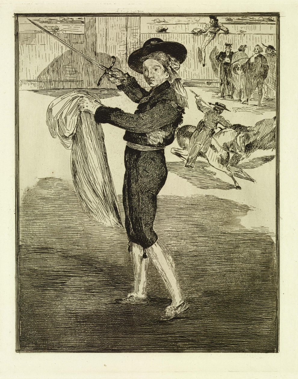 Victorine Meurent w kostiumie espady autorstwa Édouard Manet