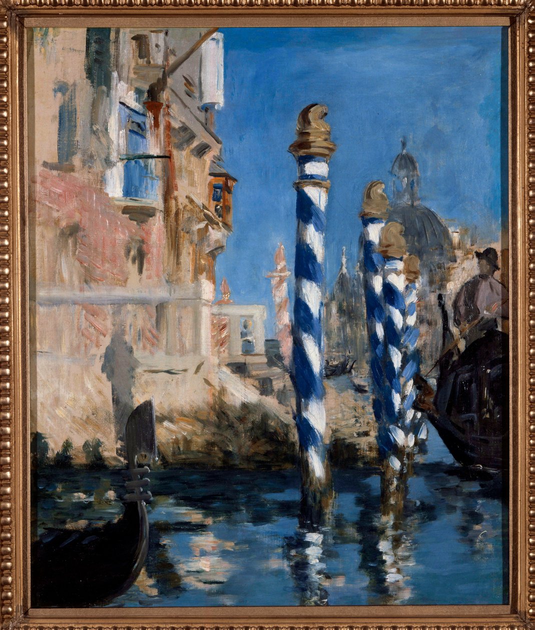 Widok na Wielki Kanał w Wenecji Obraz Edwarda Maneta (1832-1883) 1875. Kolekcja prywatna - Widok na Canal Grande w Wenecji (zwany też „Błękitną Wenecją”). Obraz Edouarda Maneta (1832-1883) autorstwa Édouard Manet