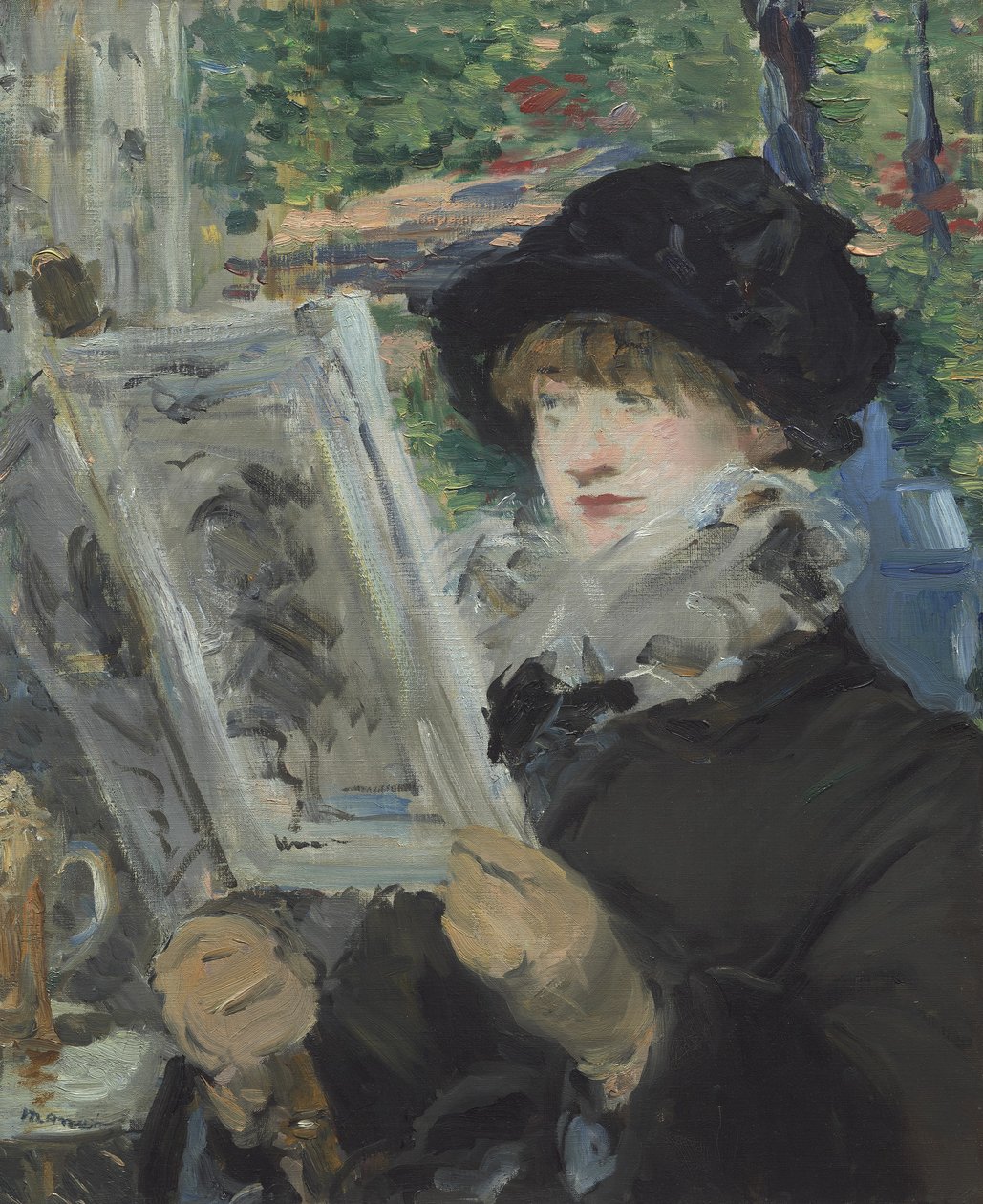 Kobieta czytająca, 1879-80 autorstwa Édouard Manet