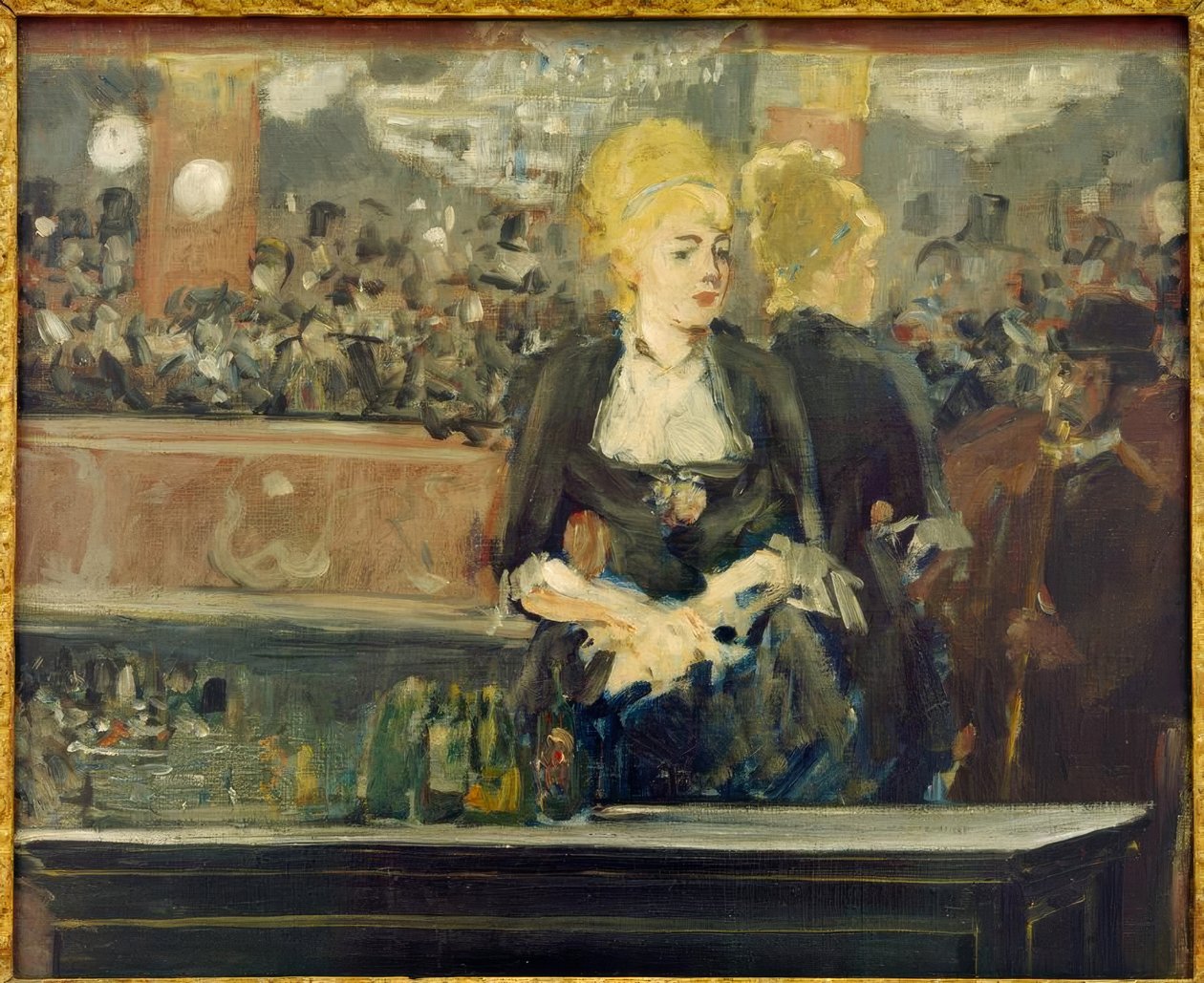 Studia do baru w Folies-Bergère autorstwa Édouard Manet