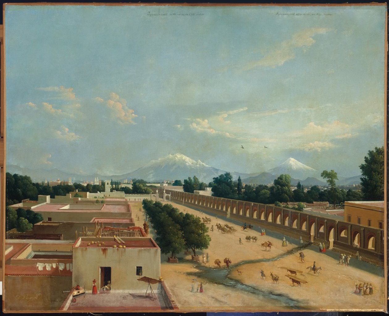Akwedukt Chapultepec autorstwa Edouard Pingret