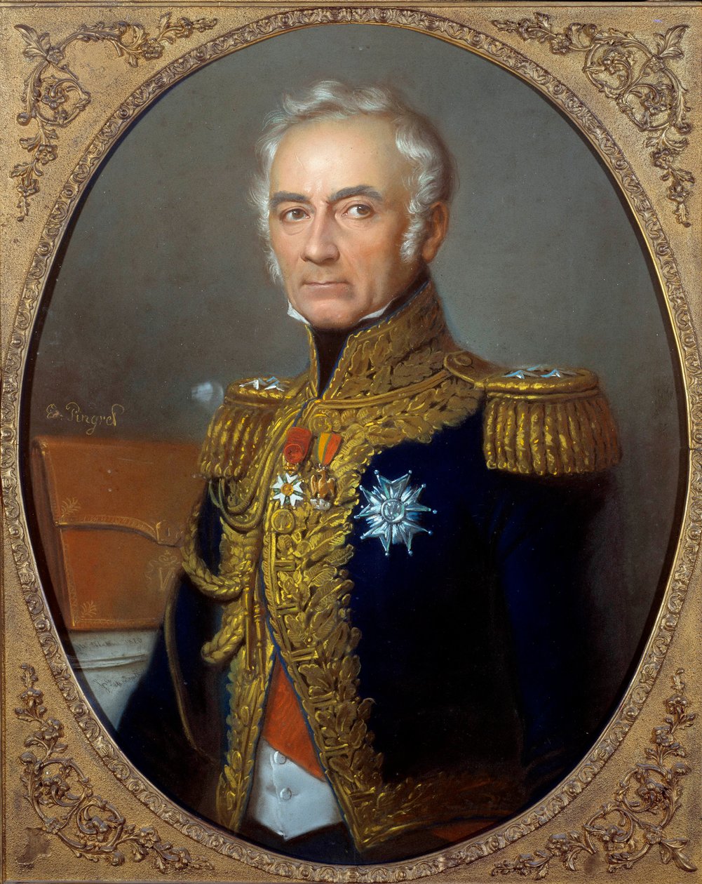 Portret Karola Tristana, hrabiego Montholon (1783-1853) Obraz Edouarda Pingreta (1788-1875) około 1840, 82 x 67 cm. Paryż, Musee de l