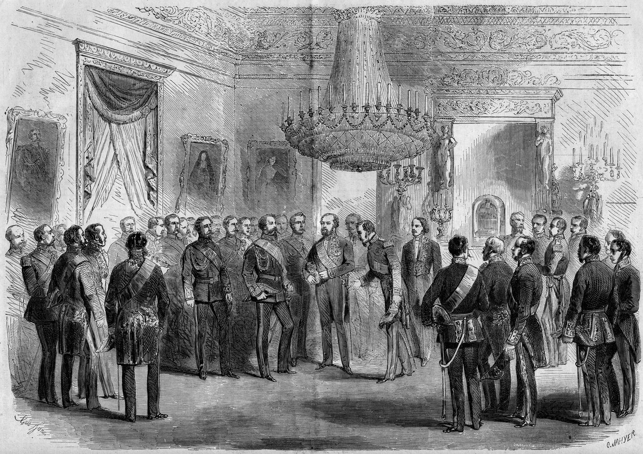 Małżeństwo księcia Napoleona (1822-1891) i księżniczki Klotyldy Sabaudzkiej (1843-1911) autorstwa Edouard Riou