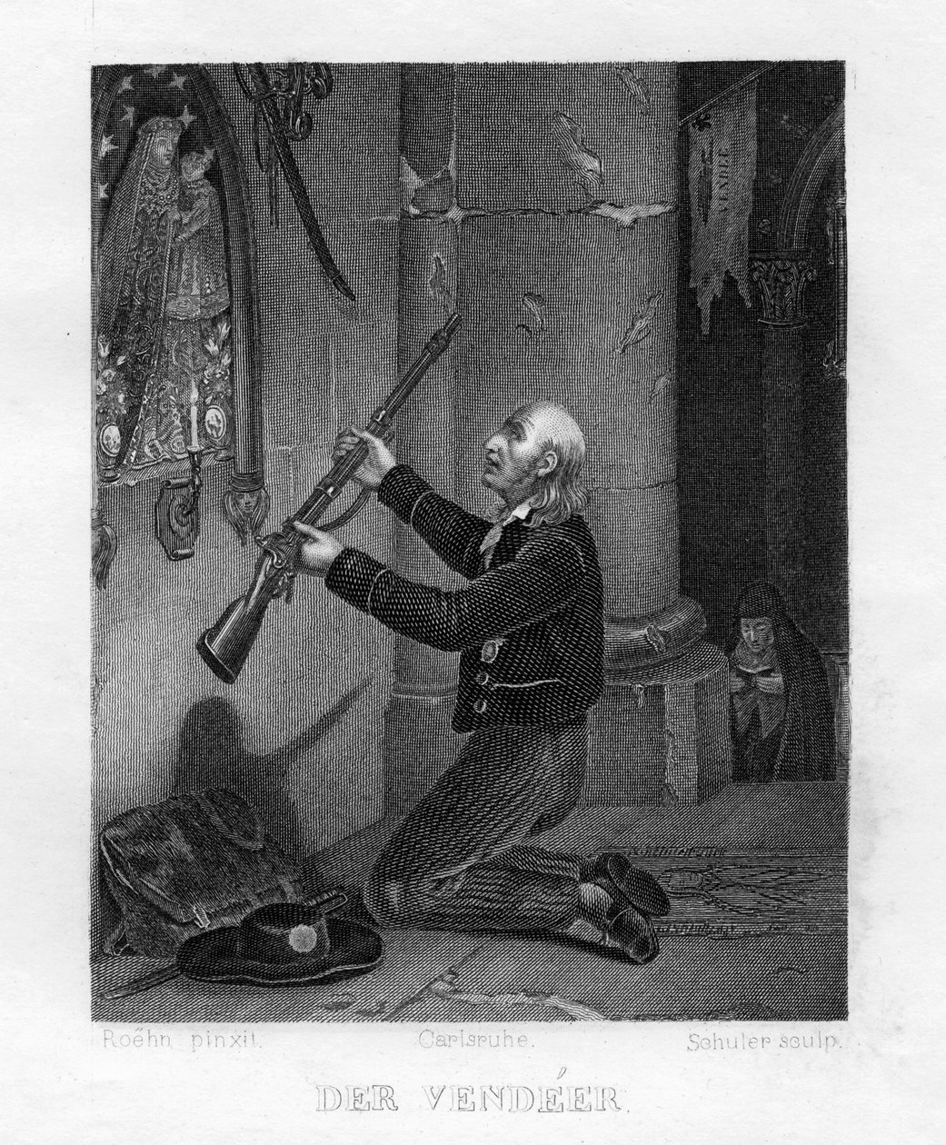 buntownik Wandei, rewolucja francuska, 1793 c1833 autorstwa Edouard Schuler