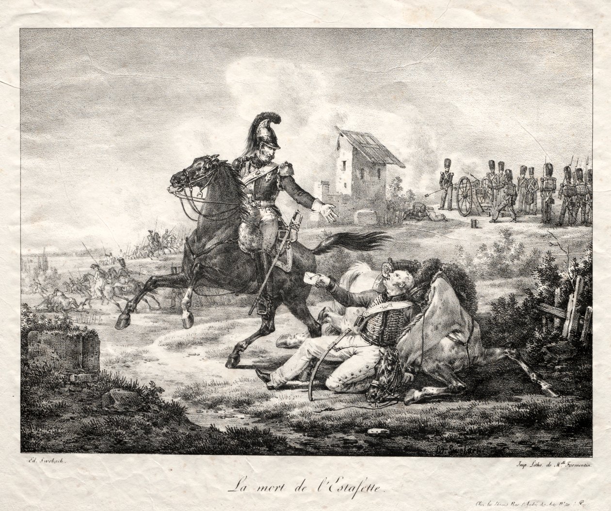 Śmierć kuriera autorstwa Edouard Swebach