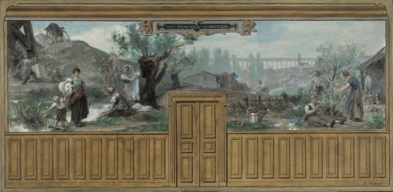 Szkic ratusza w Arcueil-Cachan: Les travaux d