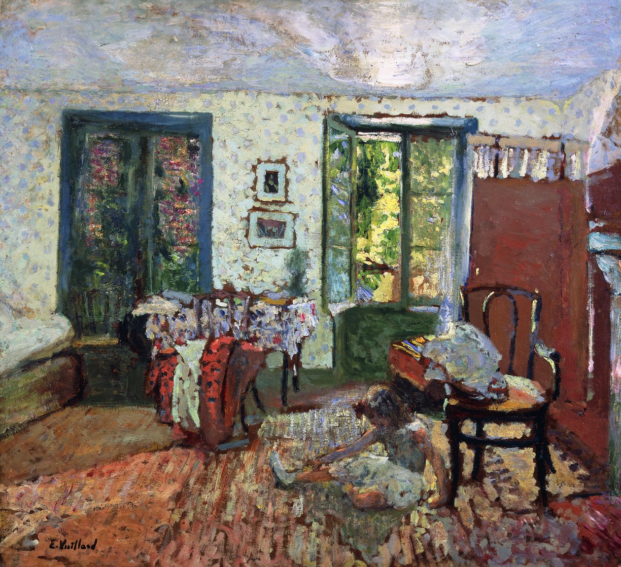 Annette we wnętrzu; Annette we wnętrzu, ok. 1903 autorstwa Edouard Vuillard